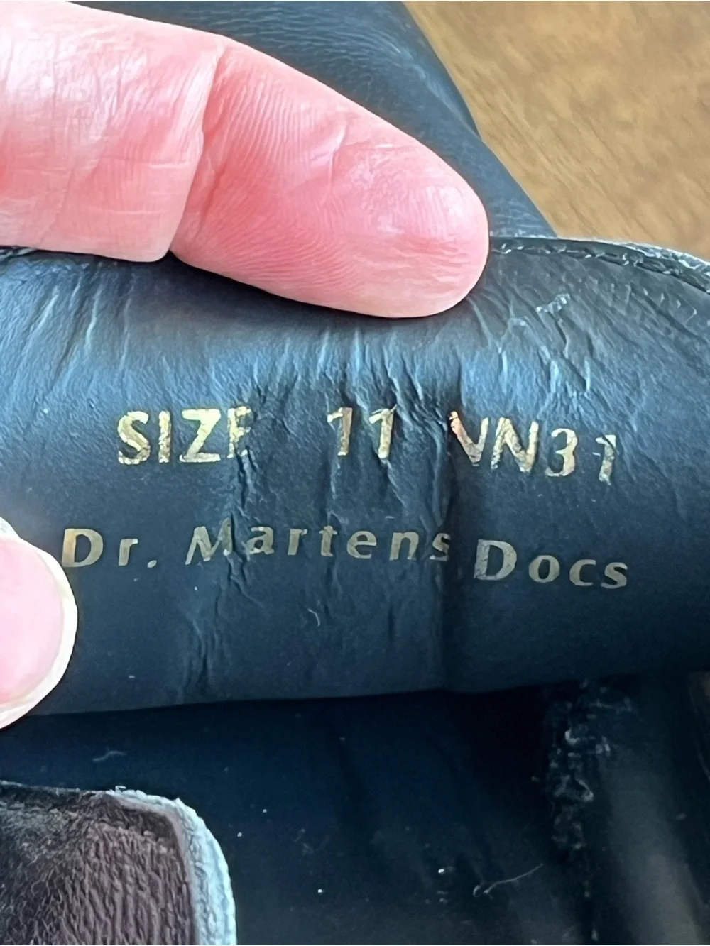 Vintage Dr. Martens Mens 11 Black Leather Slingback Clog Style Shoes